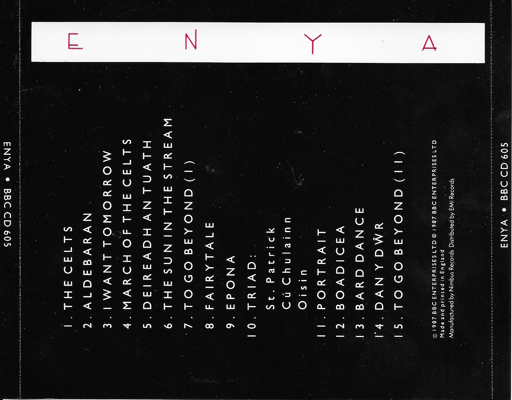 Back cover of BBCCD605